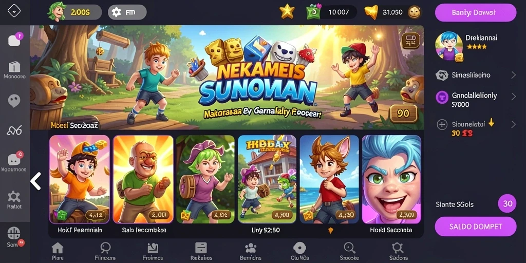 Tampilan karakter utama yang siap berpetualang.