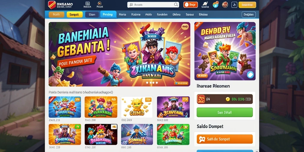 Tampilan awal yang menarik dan mudah dipahami.