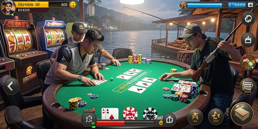 Screenshot menampilkan karakter utama dalam aksi heroik.