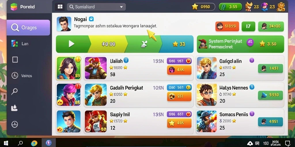 Tampilan antarmuka yang sederhana dan menarik.