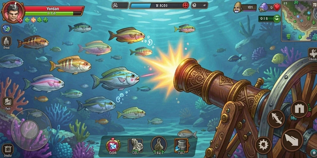 Screenshot menampilkan tampilan awal permainan dengan desain yang menarik.
