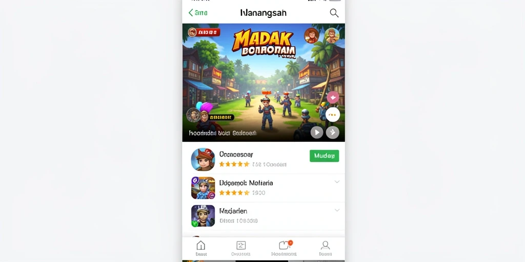 Halaman utama permainan dengan semua fitur tersedia.