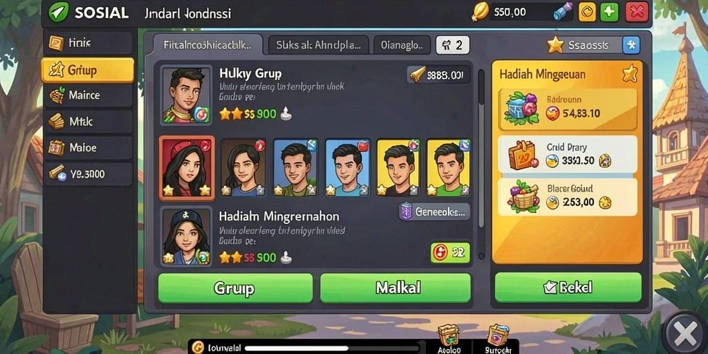 Screenshot menunjukkan karakter utama dalam pertempuran yang seru.