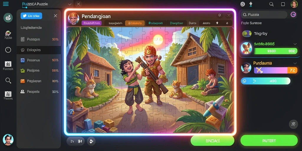 Tampilan antarmuka pengguna yang menarik dan modern.